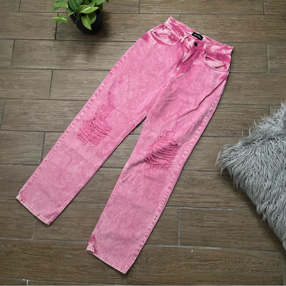 Retrofete Chris Jeans In Vintage Pink size 28
